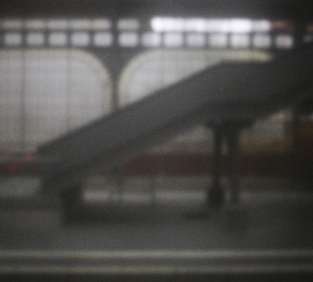 03 | Bahnhof Lübeck | 2021 | Camera Obscura | Pigmentdruck Alu-Dibond