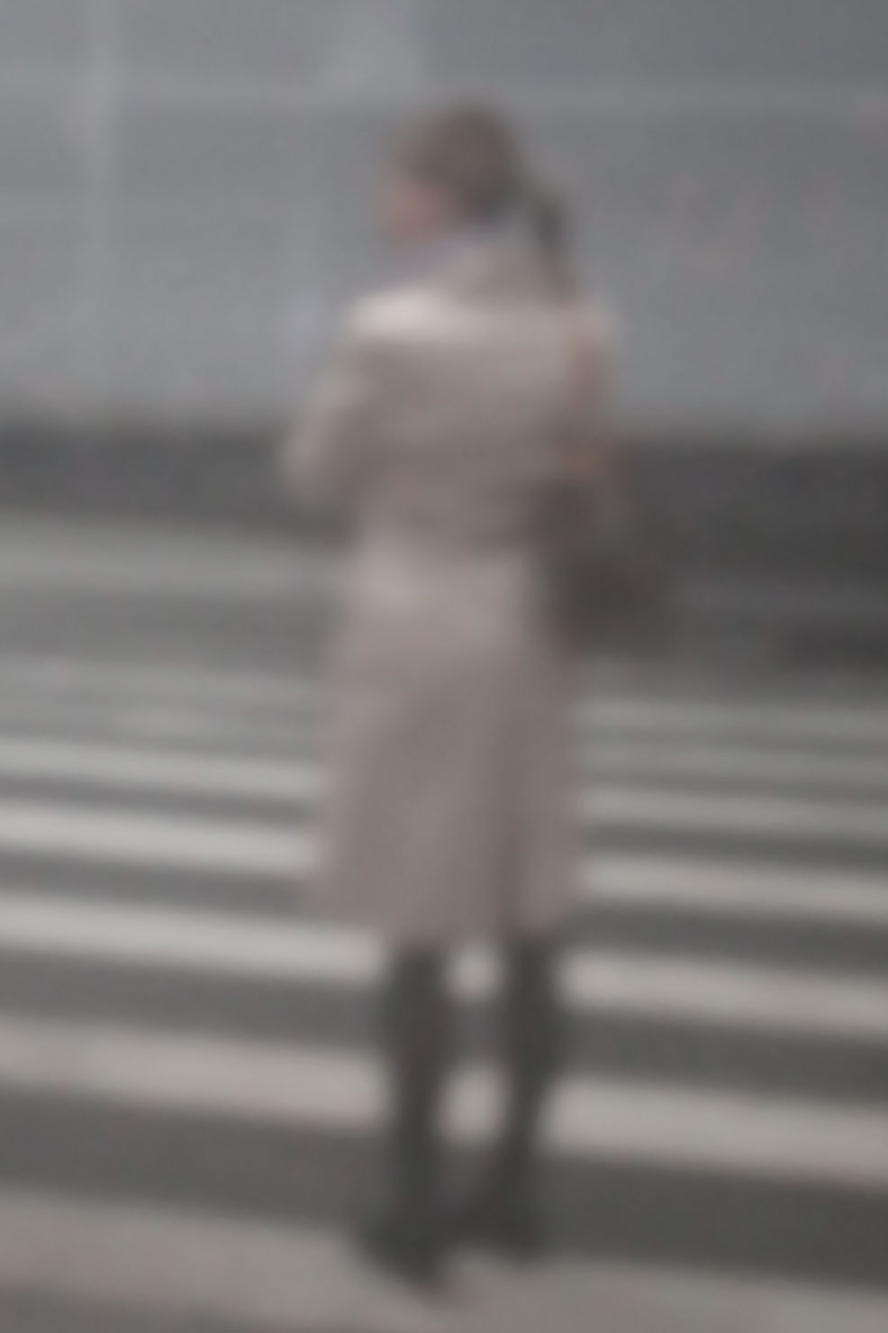23 „Frau vor Zebrastreifen“, 2012, New York, Camera Obscura, Pigmentdruck auf Alu-Dibond